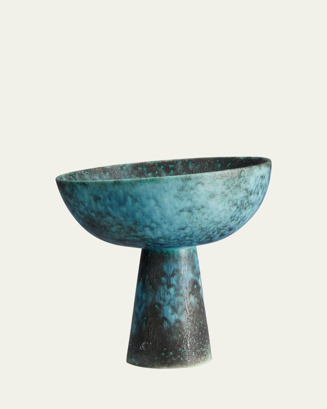 8" Bronze Terra Bowl on Stand